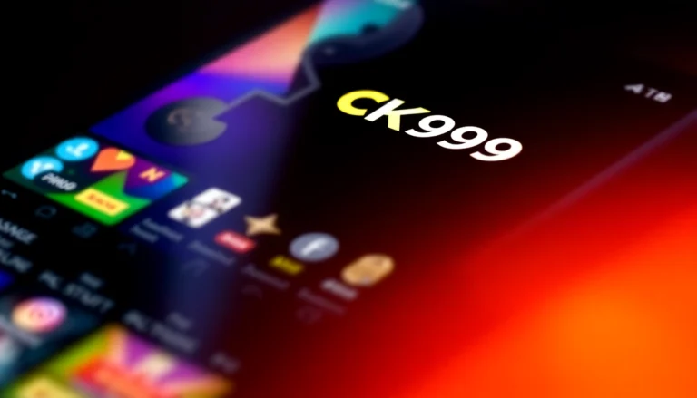 CK999 crypto casino app interface on smartphone, highlighting online betting and gaming experience for users.