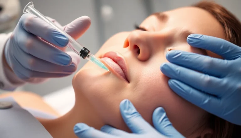Professional applying Fettwegspritze in Zürich to reduce stubborn fat deposits, safe and effective aesthetic treatment.