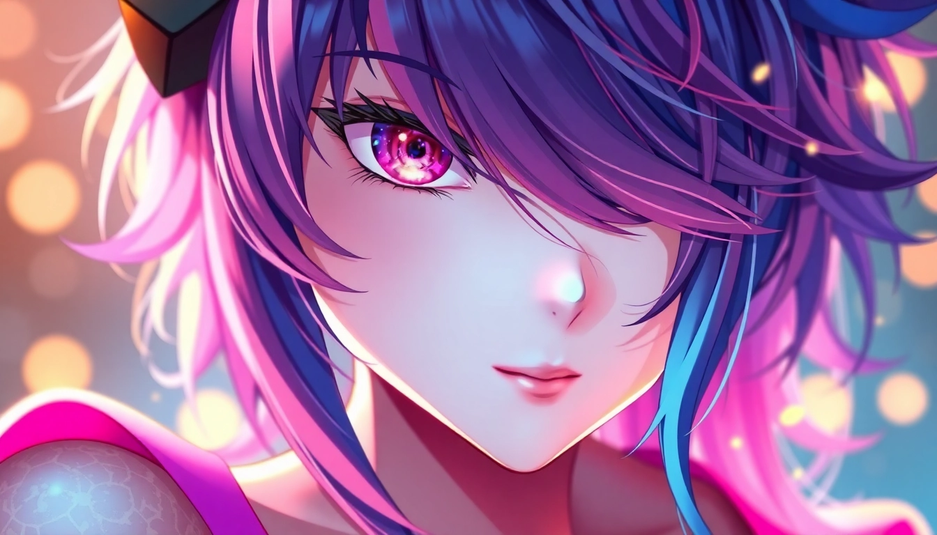 High-quality AI generated hentai illustration showing a detailed anime female with vibrant hair and dynamic pose for realistic visual appeal.