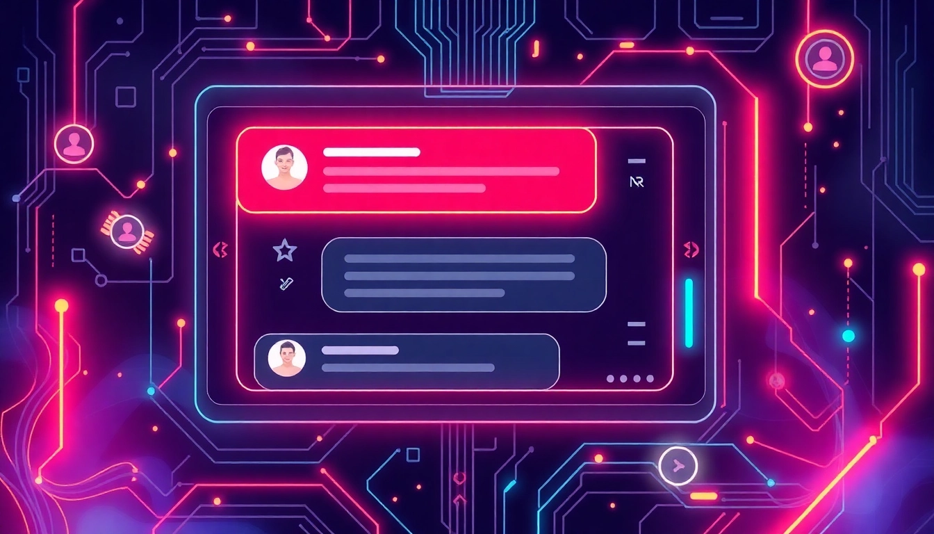 Engaging graphic of unfiltered nsfw AI chat interactions, highlighting digital intimacy and advanced AI technology for adult conversations.