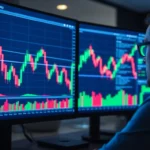 Trading view chart with candlesticks and real-time market data analysis for traders and investors