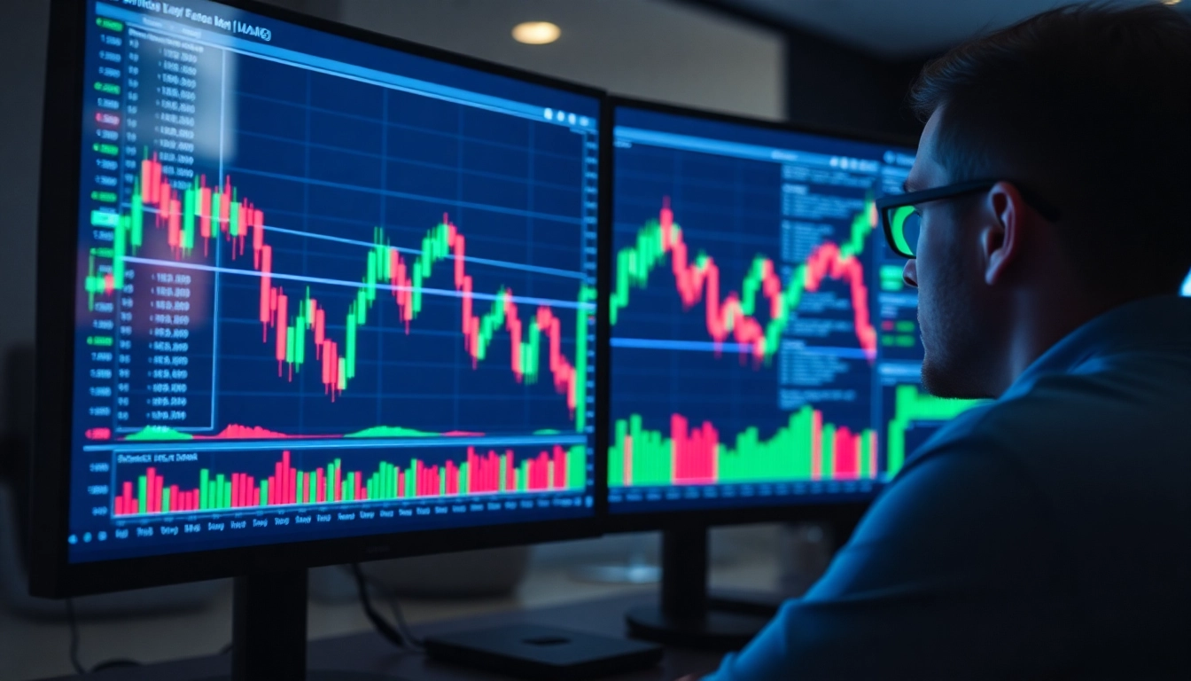 Trading view chart with candlesticks and real-time market data analysis for traders and investors